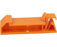 Tragschienenhalter, Polyamid 66, Orange, 58 x 18mm